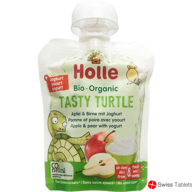 Holle Tasty Turtle Apfel&birne mit Joghurt 85g buy online