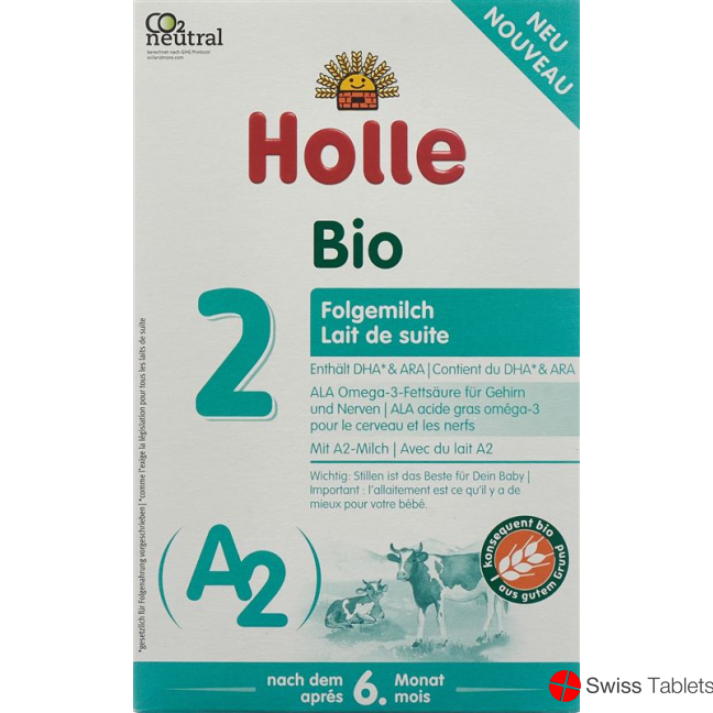 Holle A2 Bio-Folgemilch 2 400g buy online