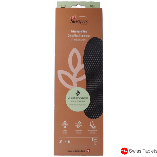 Swisspers fresh soles M 41 black 8 pairs buy online