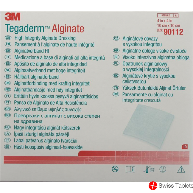 3M Tegaderm Alginat Kompresse 10x10cm (neu) 10 Stück buy online
