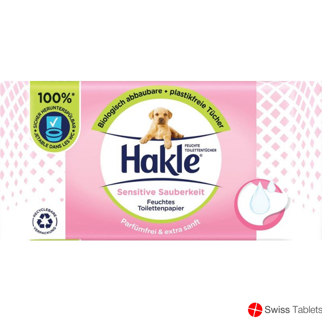 Buy online Hakle Feucht Sensitive at SWISS Sauberkeit TABLETS Stück Refill 42