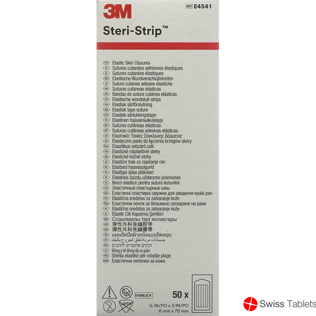 3M Steri Strip Elastic 6x75mm Skin coloured 50x 3 pieces buy online