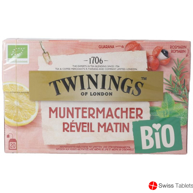 Twinings Muntermacher Bio 20 Beutel 1.9g buy online