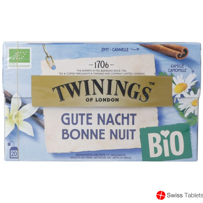 Twinings Gute Nacht Bio 20 Beutel 1.7g buy online
