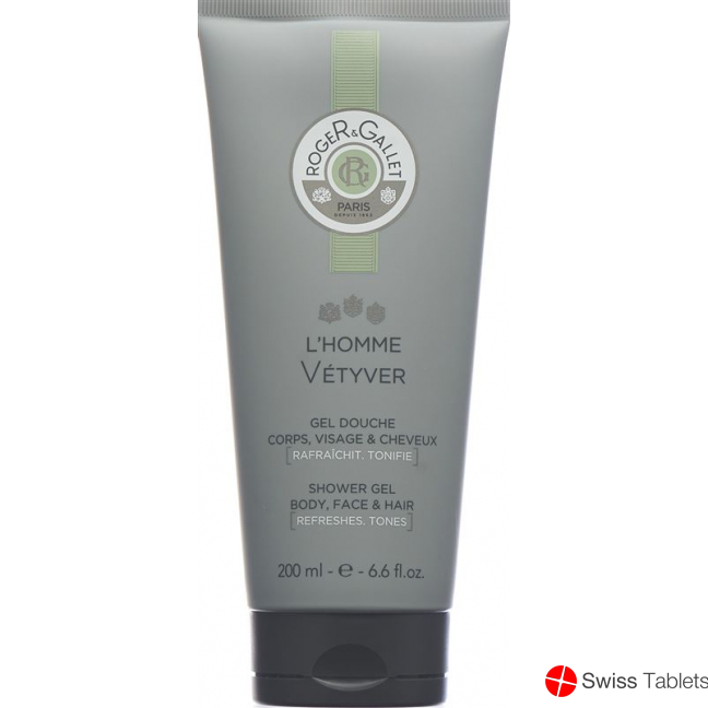 Roger Gallet L'homme Vetyver Shower Gel 200ml buy online