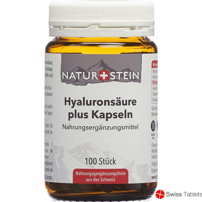 Naturstein Hyaluronsäure Plus Kapseln Glas 100 Stück buy online