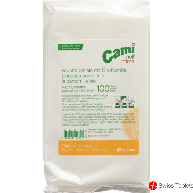Cami Moll Intime Feuchttücher Refill Nf 100 Stück buy online