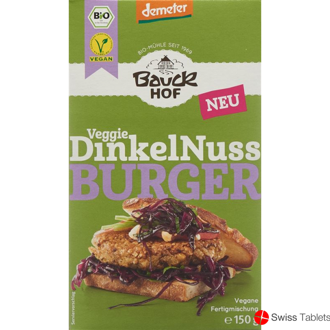 Bauckhof Dinkel-Nuss Burger 150g buy online