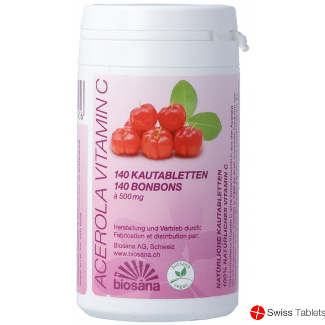 Biosana Acerola Vitamin C Tabletten Dose 140 Stück buy online