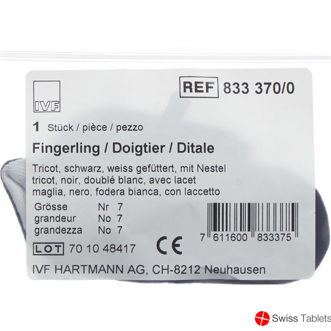 IVF Fingerling Tricot Grösse 7 Schwarz buy online