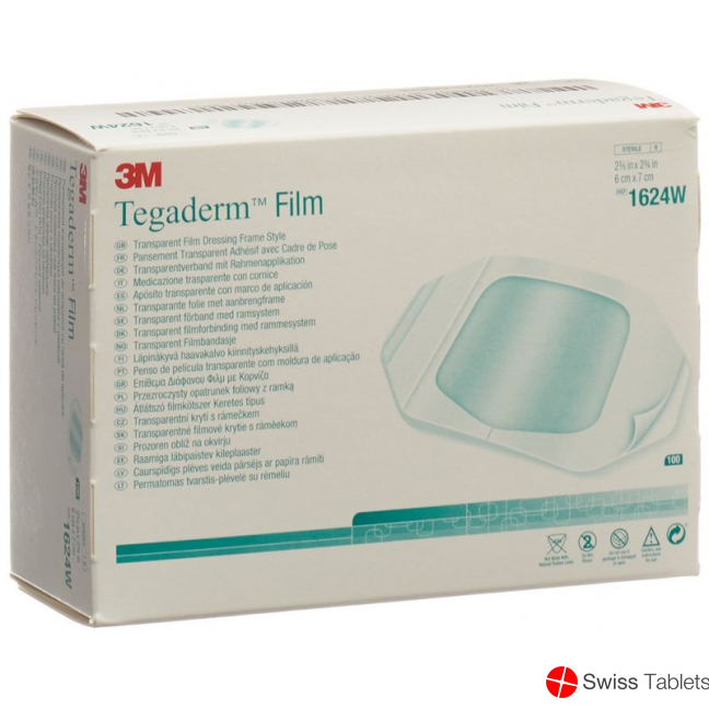 3M Tegaderm Film Wundverband 6x7cm 100 Stück buy online