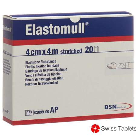 Elastomull Gazebinde Weiss 4mx4cm 20 Stück buy online