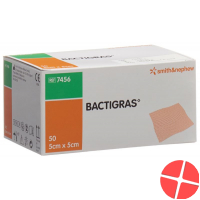 Bactigras Gazeverband 5cmx5cm 50 Beutel