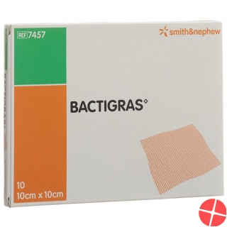 Bactigras Gazeverband 10cmx10cm 10 Beutel