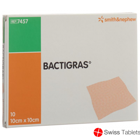 Bactigras Gazeverband 10cmx10cm 10 Beutel buy online