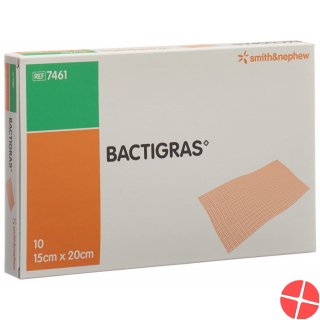 Bactigras Gazeverband 15cmx20cm 10 Beutel
