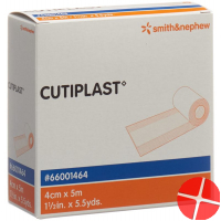 Cutiplast Wundverband 4cmx5m Vlies Weiss