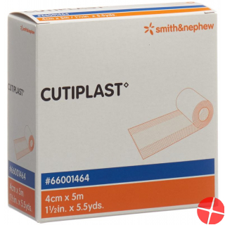 Cutiplast Wundverband 4cmx5m Vlies Weiss