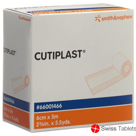 Cutiplast Wundverband 6cmx5m Vlies Weiss buy online