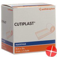 Cutiplast Wundverband 8cmx5m Vlies Weiss
