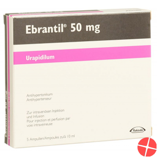 Ebrantil Injektionslösung 50mg/10ml 5 Ampullen 10ml