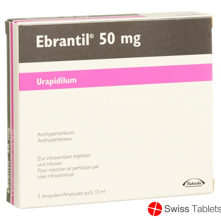 Ebrantil Injektionslösung 50mg/10ml 5 Ampullen 10ml buy online