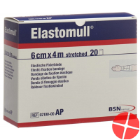 Elastomull Gazebinde Weiss 4mx6cm 20 Stück
