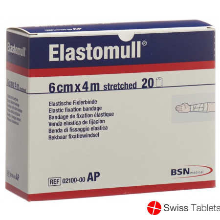 Elastomull Gazebinde Weiss 4mx6cm 20 Stück buy online