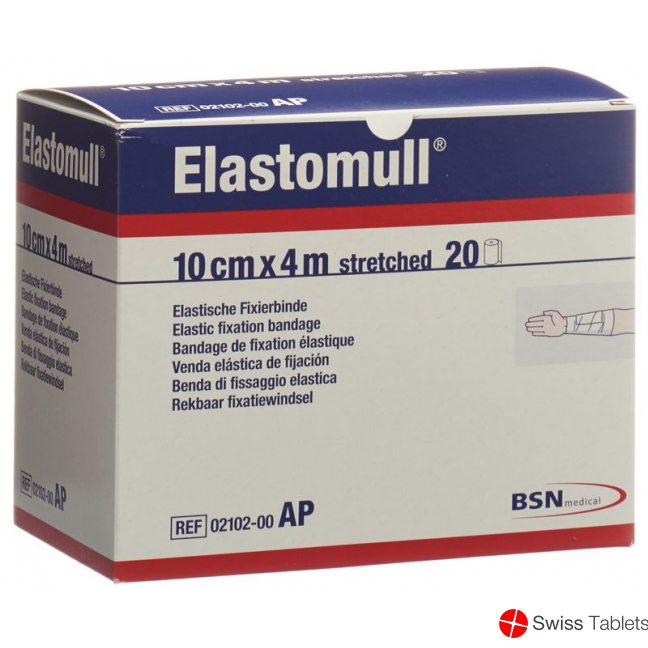 Elastomull Gazebinde Weiss 4mx10cm 20 Stück buy online