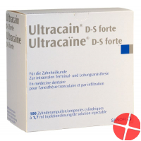 Ultracain Forte D S Injektionslösung 100 Ampullen 1.7ml