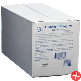 Iopamiro Injektionslösung 300mg/ml 10 Flasche 50ml