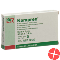 Komprex Schaumgummi Kompressen 9cm x 1cm