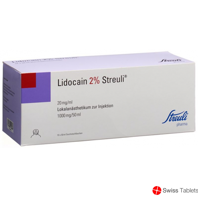 Lidocain Streuli 2% M Kons 10 Durchstechflaschen 50ml buy online