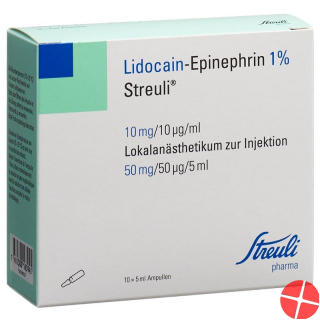 Lidocain Epin Streuli 1% O Kons 10 Ampullen 5ml