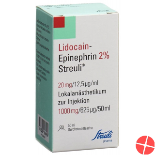Lidocain Epin Streuli 2% M Kons Durchstechflasche 50ml