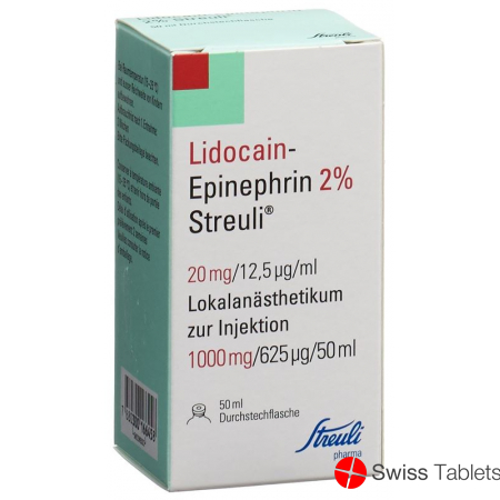 Lidocain Epin Streuli 2% M Kons Durchstechflasche 50ml buy online