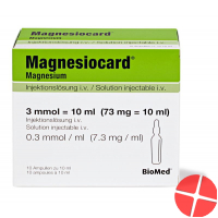 Magnesiocard Injektionslösung i.v. 10 Ampullen 10ml