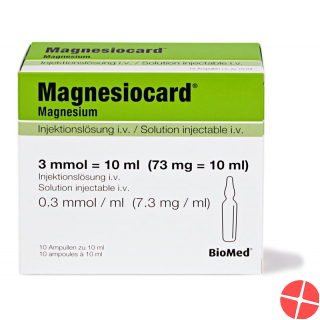 Magnesiocard Injektionslösung i.v. 10 Ampullen 10ml