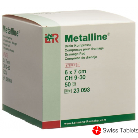Metalline Drain-Kompressen Steril 6x7cm 50 Beutel buy online