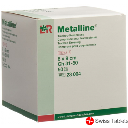 Metalline Tracheo-Kompressen Steril 8x9cm 50 Beutel buy online