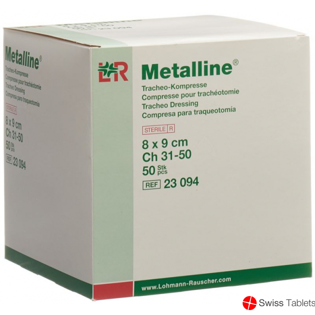 Metalline Tracheo-Kompressen Steril 8x9cm 50 Beutel buy online