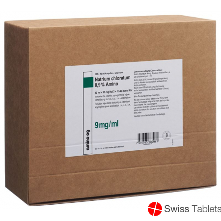 NaCl Amino Injektionslösung 0.9% 100 Ampullen 10ml buy online