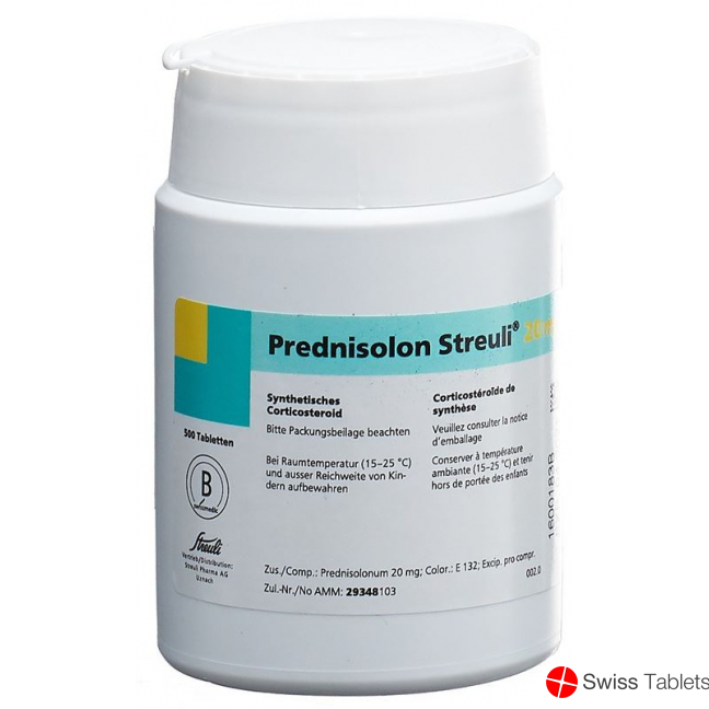 Prednisolon Streuli Tabletten 20mg 500 Stück buy online