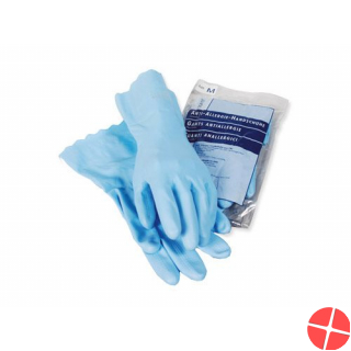 Sanor anti allergy gloves PVC XL blue 1 pair