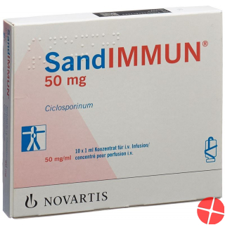 Sandimmun Infusionskonzentrat 50mg/ml 10 Ampullen 1ml
