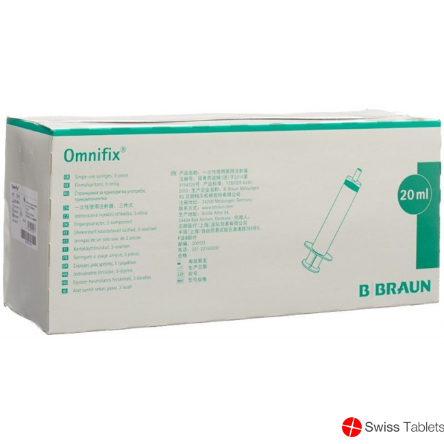 Omnifix Spritze 20ml 100 Stück buy online Omnifix Spritze 20ml 100 Stück buy online