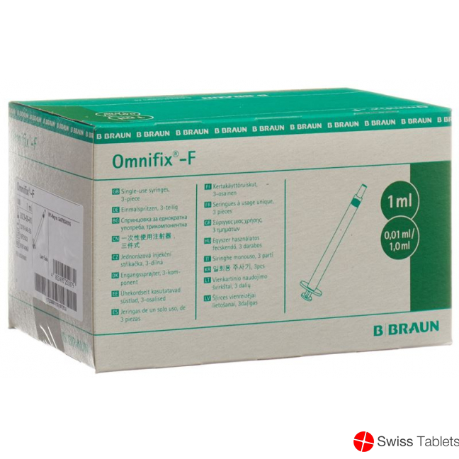Omnifix-F Tuberkulin Spritze 1ml 100 Stück buy online