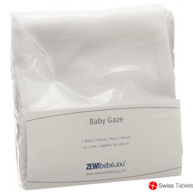 Zewi Baby Gaze 9/7 Windeln 60x60cm 5 Stück buy online