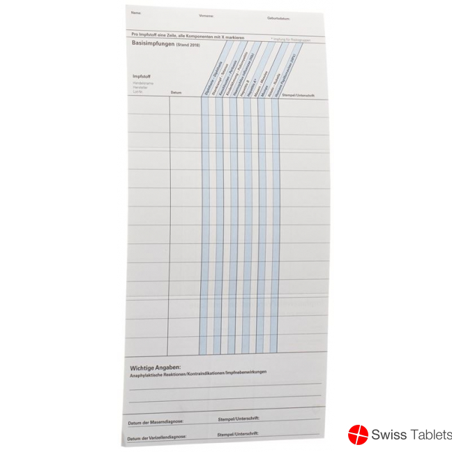 BAG vaccination certificate National Blue D buy online