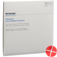 Betadine 10x10cm 10 Salbengazen